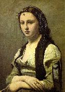 Jean-Baptiste Camille Corot The Woman with a Pearl Sweden oil painting artist